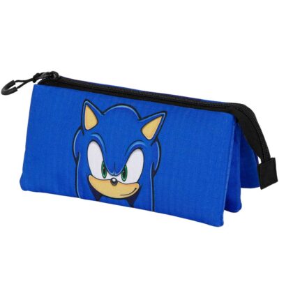 Sonic The Hedgehog - SEGA Sight Estuche Portatodo Triple, Azul