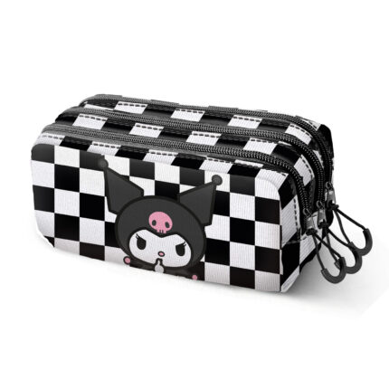 Sanrio Kuromi B and W Estuche Portatodo Trick FAN 2.2, Negro