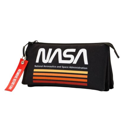 NASA Black Estuche Portatodo Triple FAN, Negro
