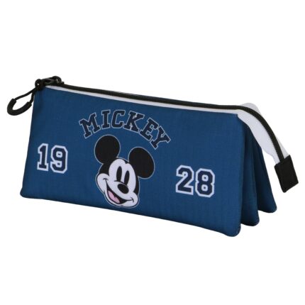 Disney Mickey Mouse Class Estuche Portatodo Triple, Azul