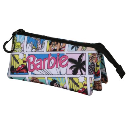 Barbie Comic Estuche Portatodo Triple, Multicolor