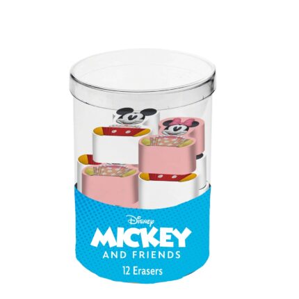 Disney Mickey y Minnie Mix Cubo con 12 Gomas, Multicolor
