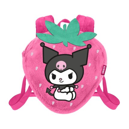 Hello Kitty Kuromi Strawberry Mochila Soft, Rosa