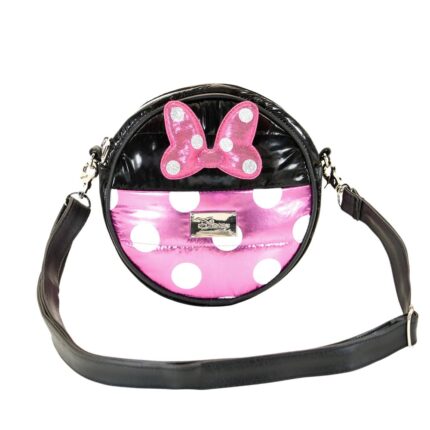 Disney Minnie Mouse Air Bolso Bandolera Redondo Padding, Negro