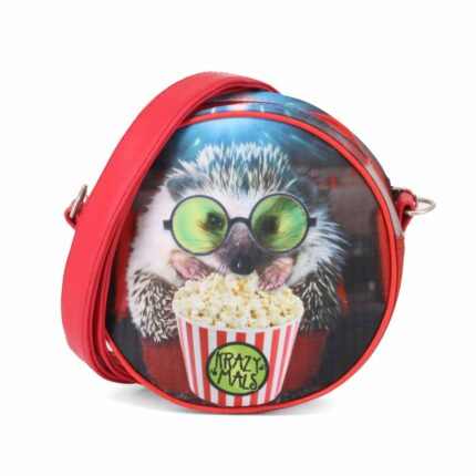 Karactermania Krazymals Hedgehog Bolso Bandolera Redondo, Multicolor